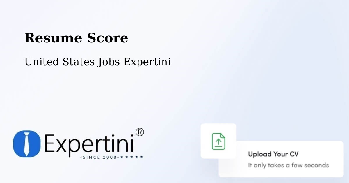 Resume Score & Job Description Match Tool – Saint Peter - United States Jobs Expertini